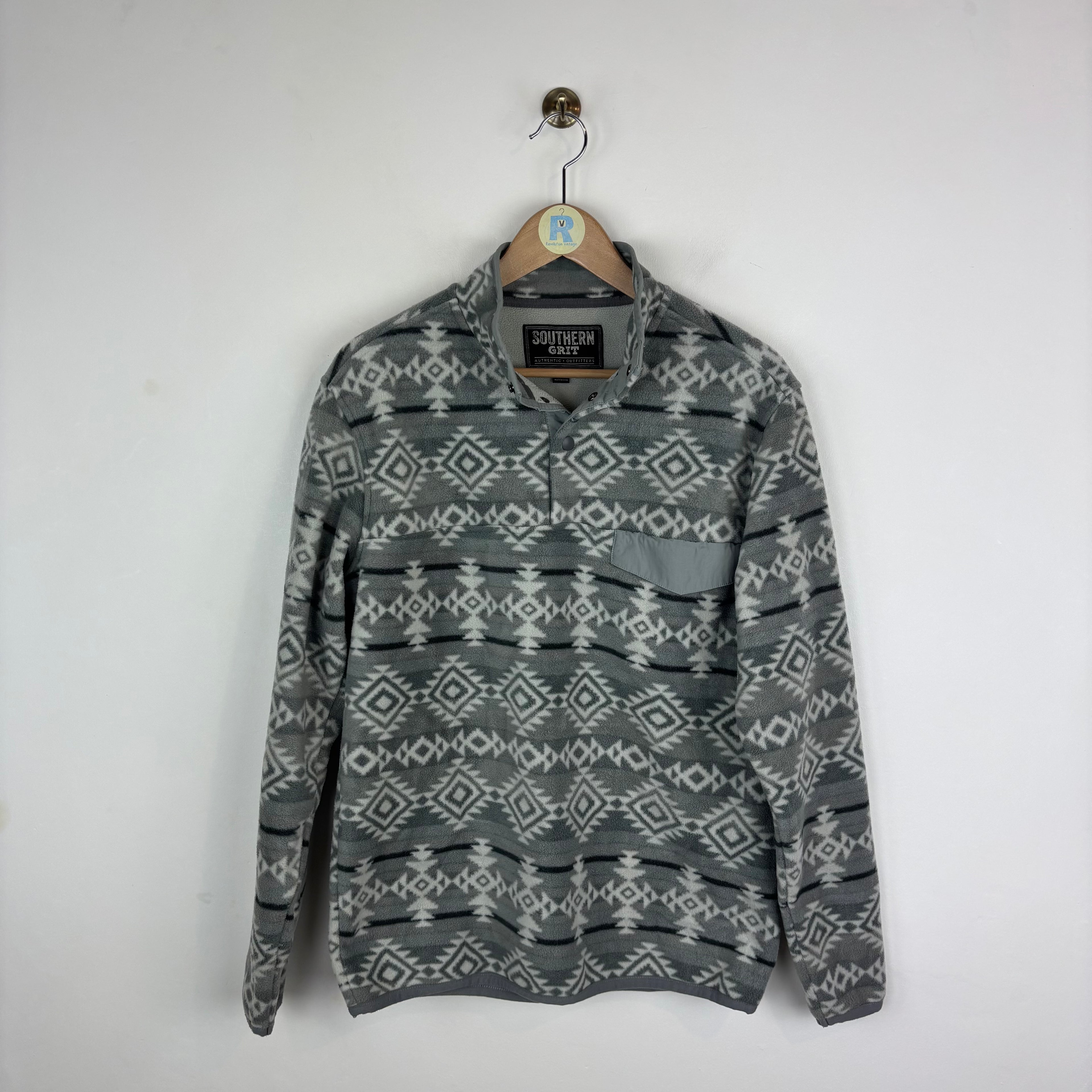 Vintage Aztec Patterned Fleece (Small)