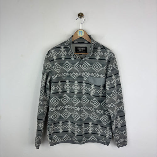 Vintage Aztec Patterned Fleece (Small)
