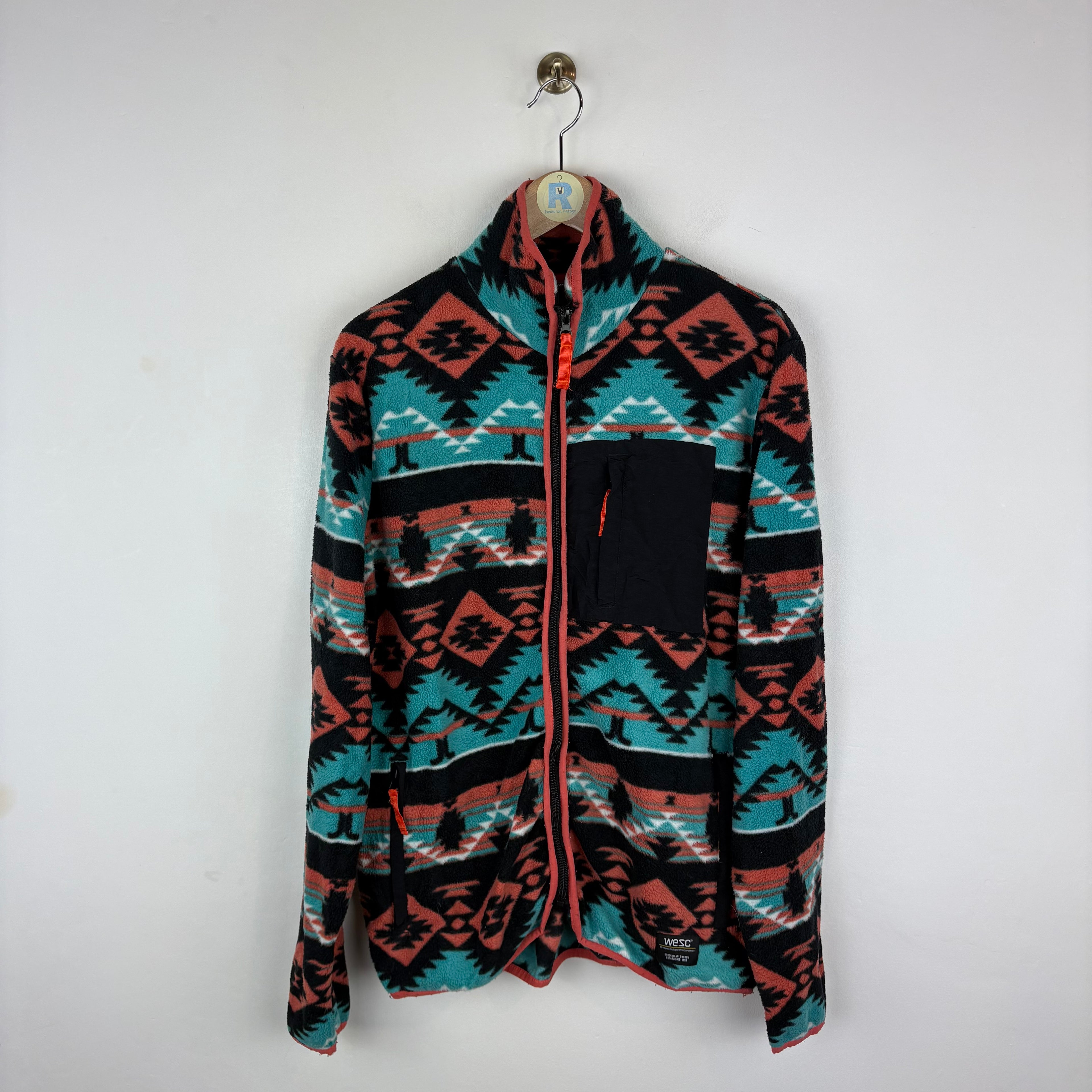 Vintage Aztec Patterned Fleece (Large)
