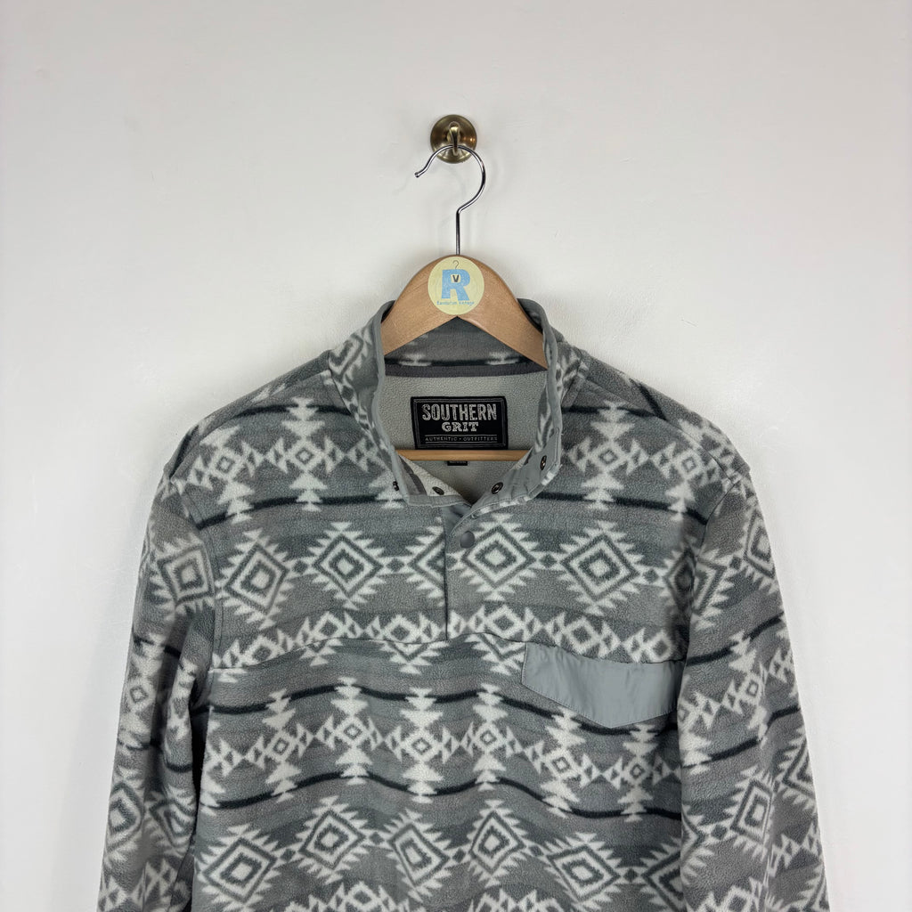 Vintage Aztec Patterned Fleece (Small)