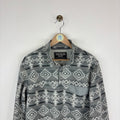 Vintage Aztec Patterned Fleece (Small)