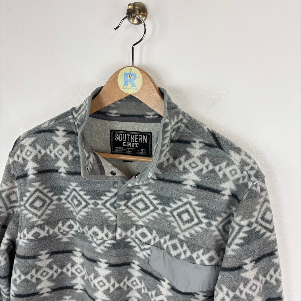 Vintage Aztec Patterned Fleece (Small)